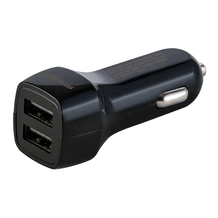 Carregador Veicular Universal com 2 Portas USB ECV 2 Fast Intelbras