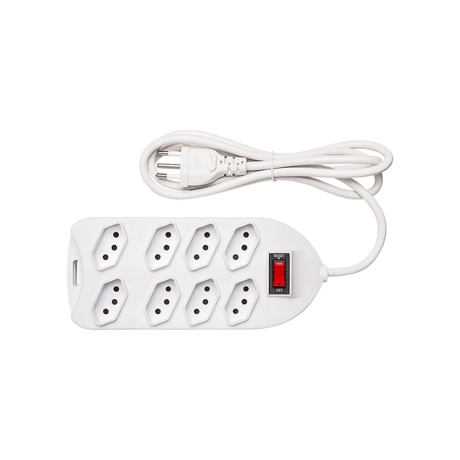 Protetor Eletrônico Intelbras com 8 tomadas EPE 1008+ Branco